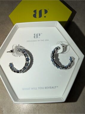 BP RETRO Earrings-Capture My Love Aqua Blue Spinel and Aquamarine on Rhodium